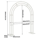 Large Metal Wedding Arch with Balloons, Ideal for Weddings, Brides,