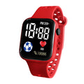 New kids Smart Watch Football Love LED Sports and Leisure Watch Boys and Girls Electronic Watch Festival Gift