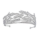 Bridal Tiaras and Crowns Ear of Wheat Crystal Rhinestone Headbands for Women Bride Noiva Bridesmaid Wedding Hair Jewelry