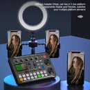 F998 Sound Card Microphone Mixer Kit 16 Sound Effects Audio Recording Sound Mixer Audio Mixing Console Amplifier for Phone PC