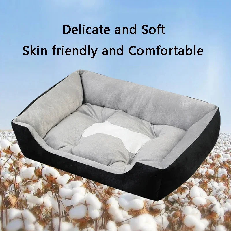 Dog Cat Bed for Large Dog Cushion Non-slip Sleeping Cat Bed Winter Warm Thickened Dog Bed Soft Cat Mat Pet House