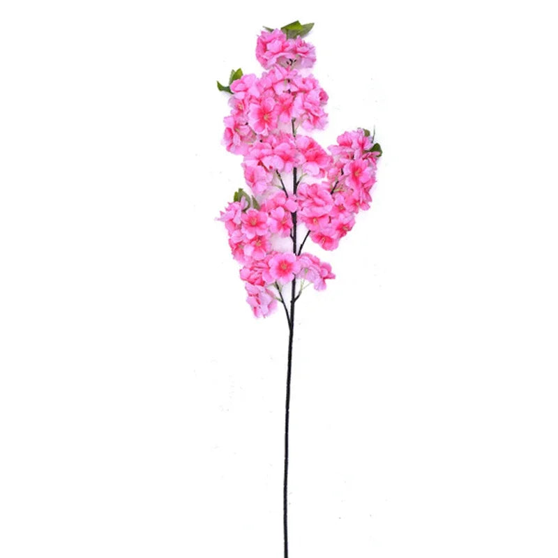 Wedding arch decoration with artificial silk cherry blossom branches