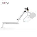 Adjustable Low-profile Arm Microphone Stand with Cable Managment/Desk Mount, Suspension Boom for K688 Ampligame AM8-BM88. - FIFINE