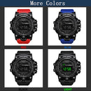 Y12 Men's Watches Big Dial LED Digital Watch Multifunction Men Sports Watch Alarm Clock Stopwatch Fitness Electronic Wristwatch