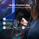 Dynamic Microphone with RGB, Control/Headphone jack/Mute, MIC for, PC Gaming, Recording, Streaming, AmpliGame-AM8. - FIFINE USB/XLR