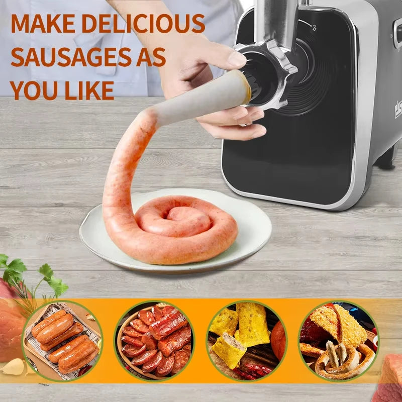 Houselin Meat Grinder, 1600W  Stainless Steel Meat Grinder Electric, Meat Grinder for Home Kitchen & Commercial Using