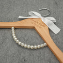 Wooden wedding hanger, personalized wedding dress hanger, hanger set,