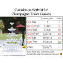 Acrylic champagne coupe glasses for engagement parties