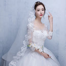 Short Simple Wedding Veil Tulle Two Layer With Comb White Ivory Bridal Veil for Bride for Marriage Wedding Accessories