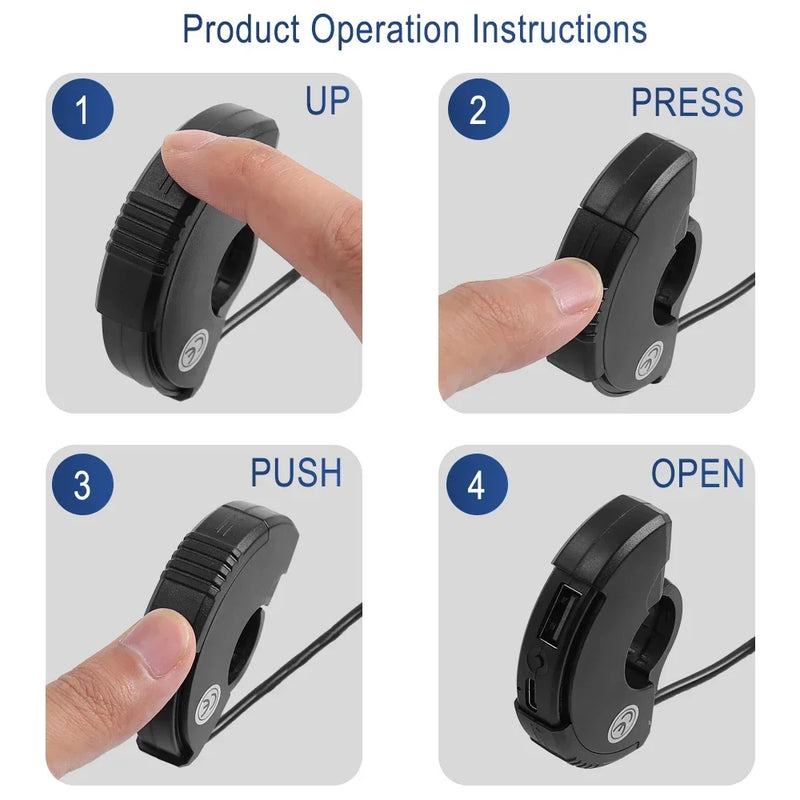 USB Charger Waterproof Mounting Bracket Cell Phone Charger for Xiaomi M365 PRO 1S Pro2 Mi3 Mi4 Electric Scooter Quick Charger