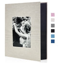 Linen cover 4x6 Photo Album 200 Pockets Slip-in Design Protects Photos Travel photos. - 1PCS