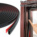 Window Dustproof Soundproof Bedroom Door Weather Sealing Strip 10*6mm Self Adhesive Anti-Collision Sound Insulation. - 6M/1Roll