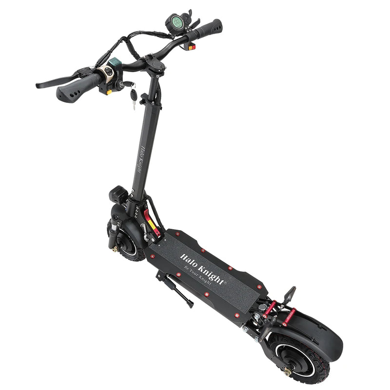 Halo Knight T104 65KM/H Electric Scooter 52V 1000W 21Ah Dual Drive Adult Motorized Scooter 10" Off-Road Kick Escooter
