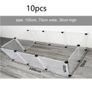 Playpen DIY Small Pet Freely Combined Foldable Dog Cage Yard Fence for Dog Cat Kitten Rabbit Guinea Pig Bunny Hedgehogs