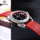 ADDIESDIVE Men's Watch Hot Sale AD2040 41mm Rotatable Bezel Waterproof 200M Diving Watch Colour Rubber Strap Luminous WristWatch