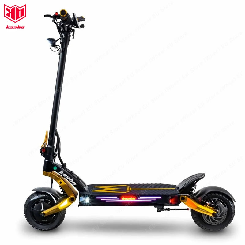 Kaabo Mantis King GT 60V 24Ah 1100W * 2 Motor 70 km/h Smart Central Display NFC Lock Adjustable Oil Spring Shock Hydraulic Brake