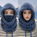 Warm Thermal Windproof Balaclava Ski Hood Motorcycle Face Cover Polar Fleece Adjustable Cycling Neck Cover Full Face Mask Winter