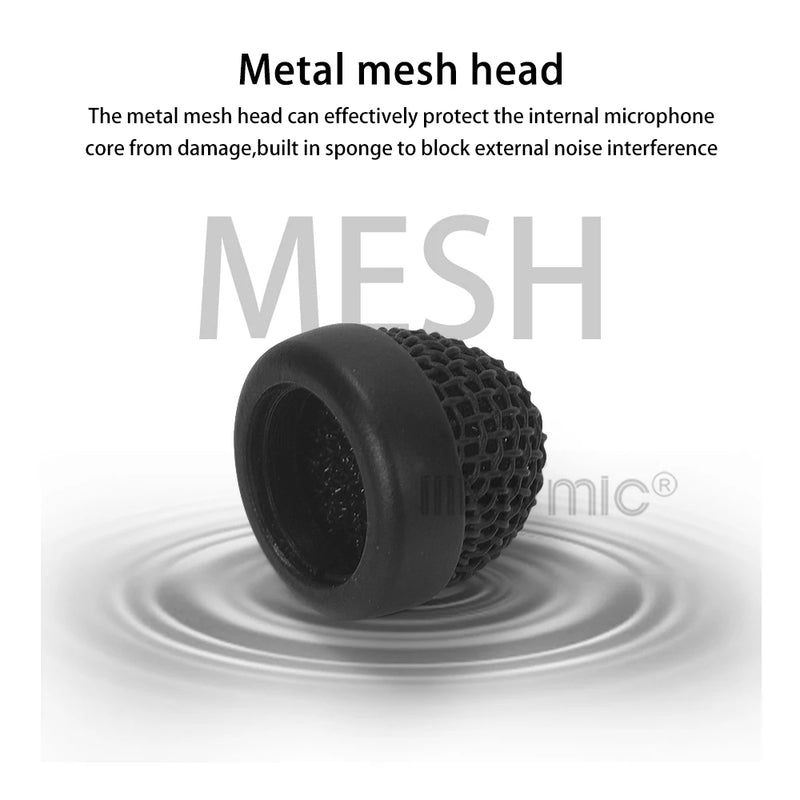 iiiMymic Omnidirectional Lapel Lavalier Microphone For Sennheiser Wireless BodyPack 3.5mm Lockable Mic ME2 Meeting Room Video