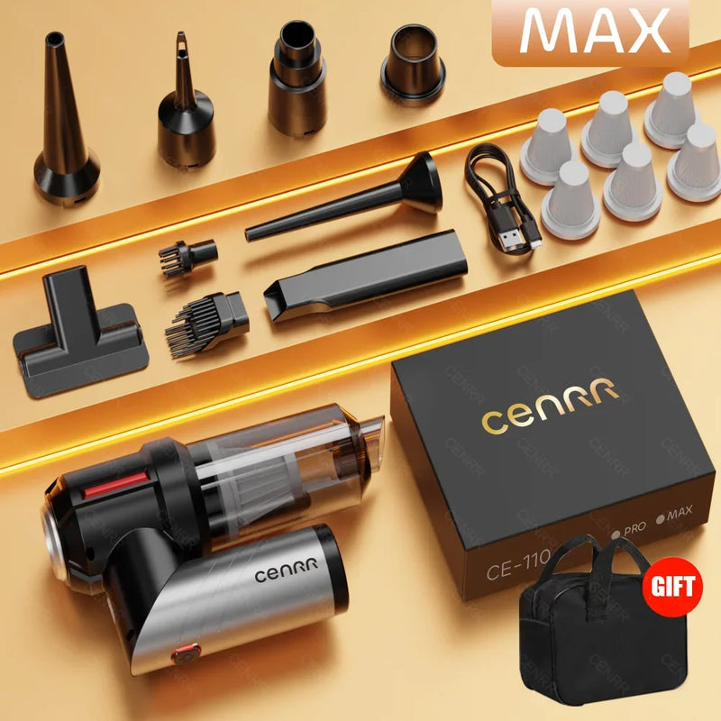 High Pressure Car Vacuum Cleaner Portable for Car Cleaner Home Appliance. - CENRR