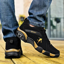 Outdoor Men's Running Sneakers. Comfortable Leather Mesh Walking Shoes Male Jogging Trainers.
