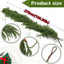New Christmas Norfolk Pine Garland With Lights For Mantle Fireplace Decor Artificial Pine Branches Wreaths Table Home Decor 2025