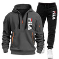 Two sets of 2026 new fashionable men's sportswear, a zippered hooded sweatshirt and sweatpants, for casual fitness and jogging