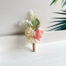 Bride groom wedding accessories wrist corsage bracelet cuff flower bridesmaid boutonniere Men Pins Silk Roses Artificial Flowers
