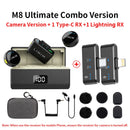LINIM M8 Wireless Lavalier Microphone for iPhone Camera Type-C Noise Cancellation 23H Battery for Vlog Interview Live Streaming