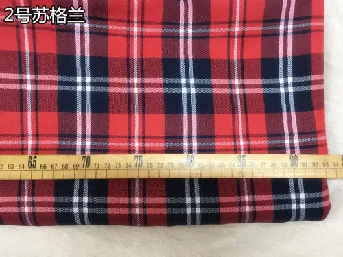 Plaid Fabric Christmas By Meter for Skirt Uniform Dresses Background Diy Sewing Scottish Style Cloth Soft Breathable Comfortable