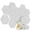HexagonalSelf-adhesive Acoustic Panels Sound Proof Foam Panels Y-Lined Design to Absorb Noise Eliminate Echoes Black. - 12/6/1piece