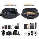 Ulanzi PB038 Travel Sling Bag V2 Compact Photography Chest Bag Waterproof Lightweight Carry Casual Bag for Camera Photography