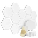 HexagonalSelf-adhesive Acoustic Panels Sound Proof Foam Panels Y-Lined Design to Absorb Noise Eliminate Echoes Black. - 12/6/1piece