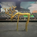 Christmas Decorations Black Reindeer Statues Modern Alloy Xmas Figurines Elegant Indoor Holiday Decor Table Centerpieces Xmas