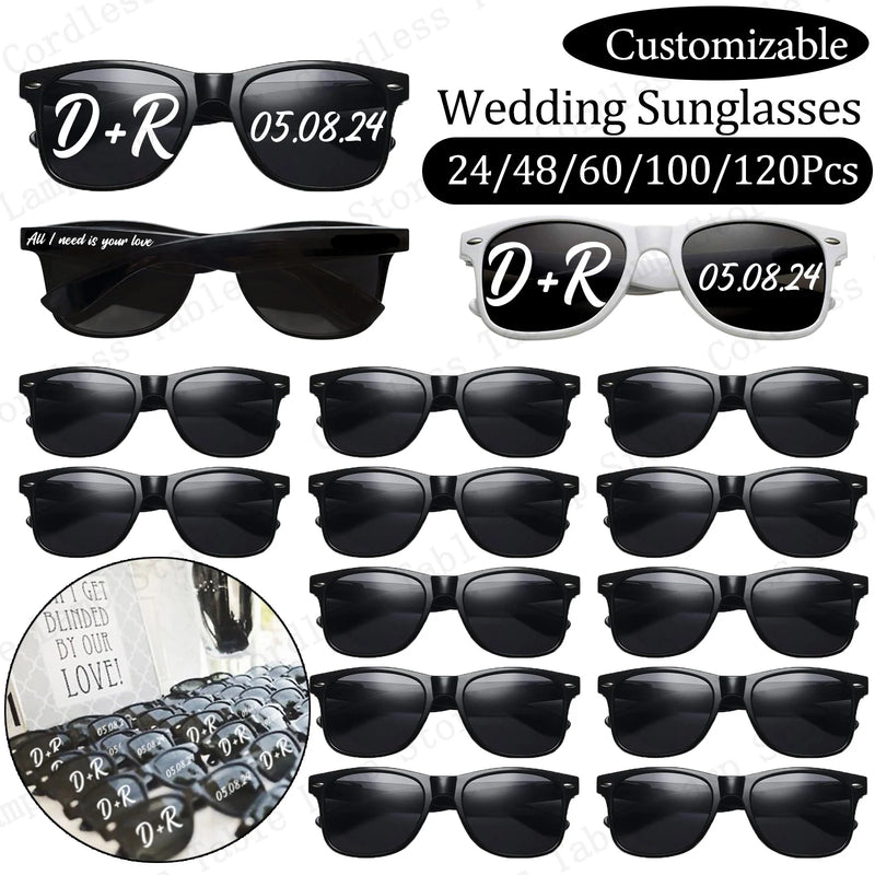 Personalized wedding sunglasses, custom groomsman gift, keepsakes
