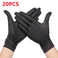 Nitrile Disposable Gloves Black 20/50/100PCS Latex Powder Free Gloves Industrial Grade Cooking Working Cleaning Hair Dye Gloves - BUY ABROAD NOW