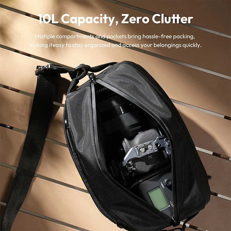 Ulanzi PB038 Travel Sling Bag V2 Compact Photography Chest Bag Waterproof Lightweight Carry Casual Bag for Camera Photography