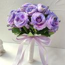 Bride Bouquet Wedding Accessories Silk Roses Artificial Flowers Bridesmaid Bouquet Groom Boutonniere Corsage Wedding Party Decor