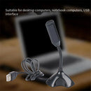 USB Microphone Computer Microphone KTV Voice Laptop Black White