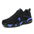 Outdoor Men's Running Sneakers. Comfortable Leather Mesh Walking Shoes Male Jogging Trainers.