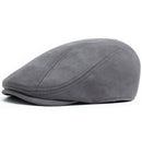 New Suede Autumn Winter Beret Fashion Vintage Men Women Newsboy Hat Casual Flat Visor Cap Berets For 54-58cm Head Circum Ference
