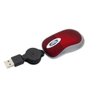Portable Optical Mini Mouse Retractable USB Cable Ergonomic Office Mause Computer peripheral accessories For PC Laptop