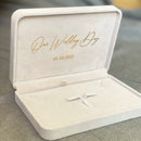 Personalized flannel jewelry box, wedding ring box, necklaces, rings, earrings, bracelets