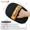 Pet Grooming Gloves Cats Hair Brush Pet Removal Gloves Dual Brush Static-Free Cat Cleaning Tool Hair Stripping Mitts