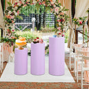 Cylindrical pedestal covers for dessert tables, pedestal covers