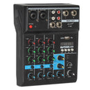 4 - Way Mixer Audio Professional Sound With Card Effects Processor Pro Equipment Mixing Console Usb Portable Video Consumer