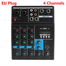4 - Way Mixer Audio Professional Sound With Card Effects Processor Pro Equipment Mixing Console Usb Portable Video Consumer