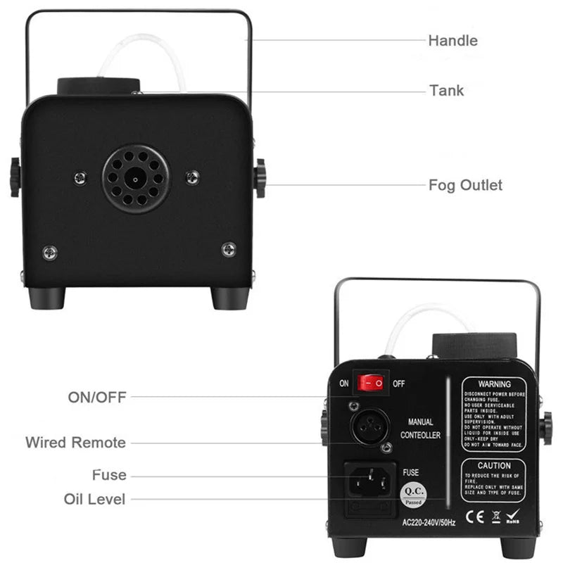 Wireless Remote Control Fogger 400W Smoke Machine Fog Machine DJ Disco Party Stage Effect Light dj Equipment 400W fogger