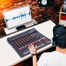 8 Channel Audio Mixer, Bluetooth Studio Mixer Audio DJ Sound Board Controller with USB for Professional and Beginners