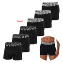 Black Boxer Shorts Men Underwear Soft Breathable Male Underpants for Men Homme Boxershorts Slips 2024 Panties. - 6pcs pack