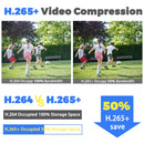 WGWK 4K IP Camera Sony IMX415 SSC339G 8MP 5-50mm Manual Varifocal Lens Low illuminance POE RTSP P2P Onvif Security Protection